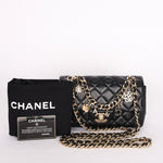 Chanel Lambskin Rectangle Charms Flap Bag