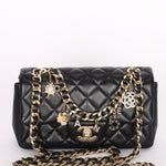 Chanel Lambskin Rectangle Charms Flap Bag