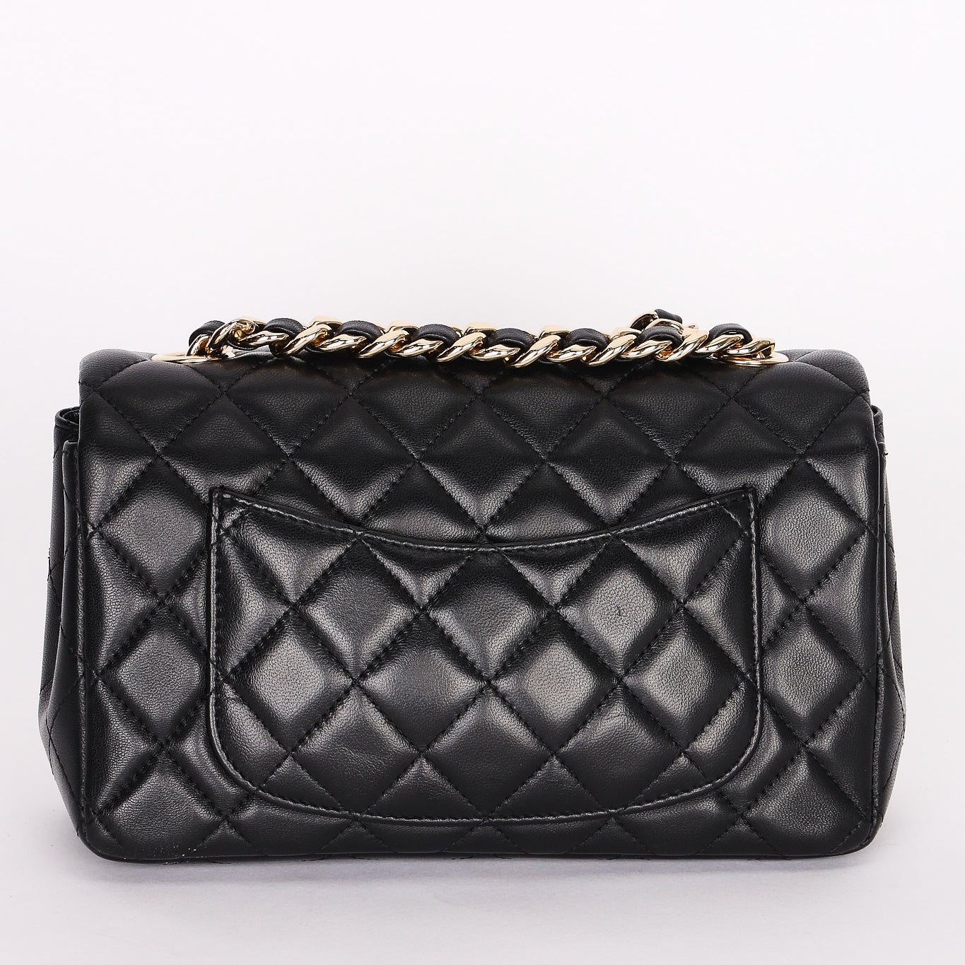 Chanel Lambskin Rectangle Charms Flap Bag