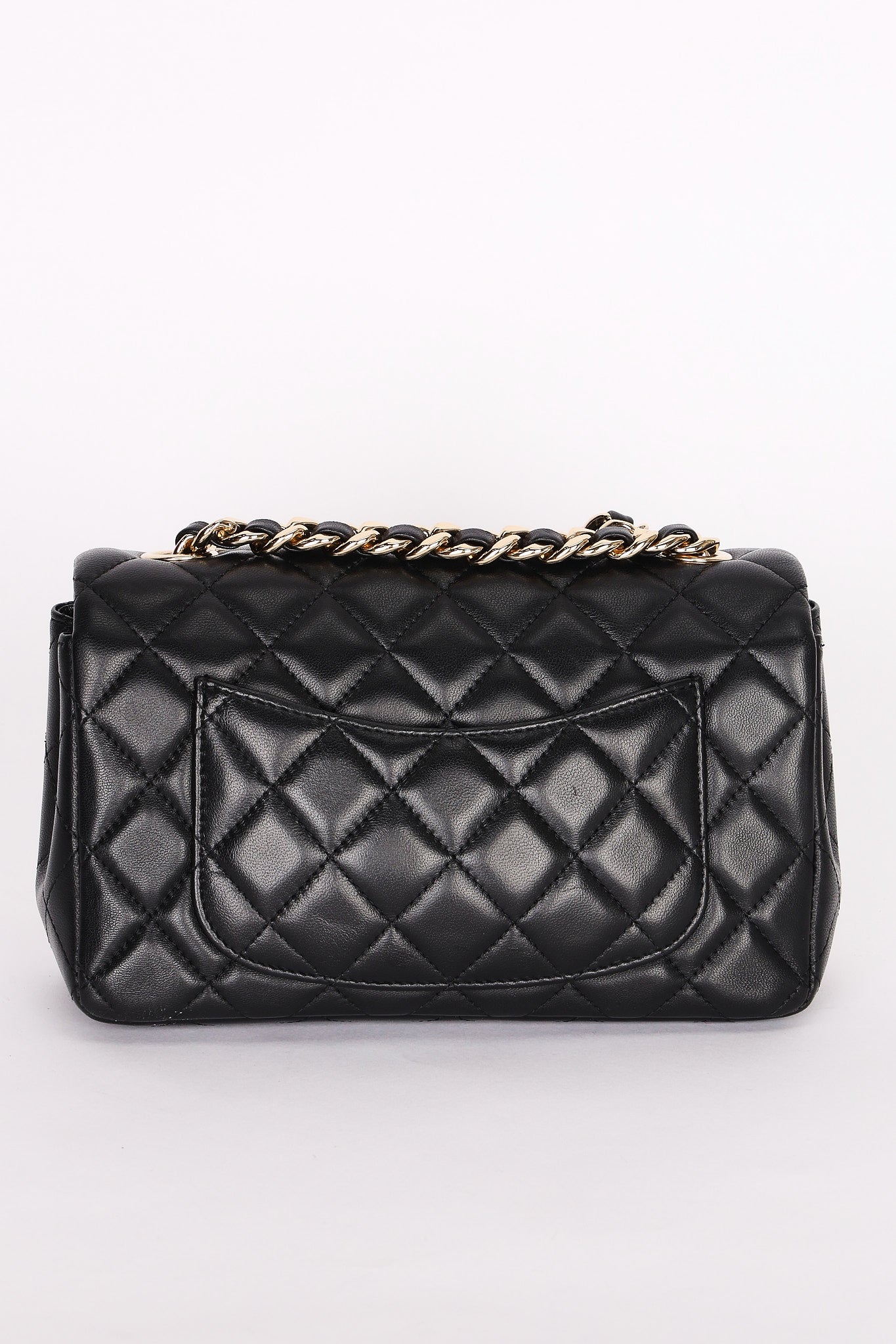 Chanel Lambskin Rectangle Charms Flap Bag