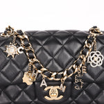 Chanel Coco Charms Mini Rectangular Black Lambskin 2020 CGHW