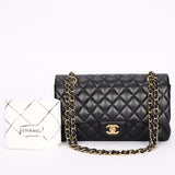 Chanel Medium Classic Double Flap Black Lambskin GHW
