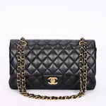 Chanel Medium Classic Double Flap Black Lambskin GHW
