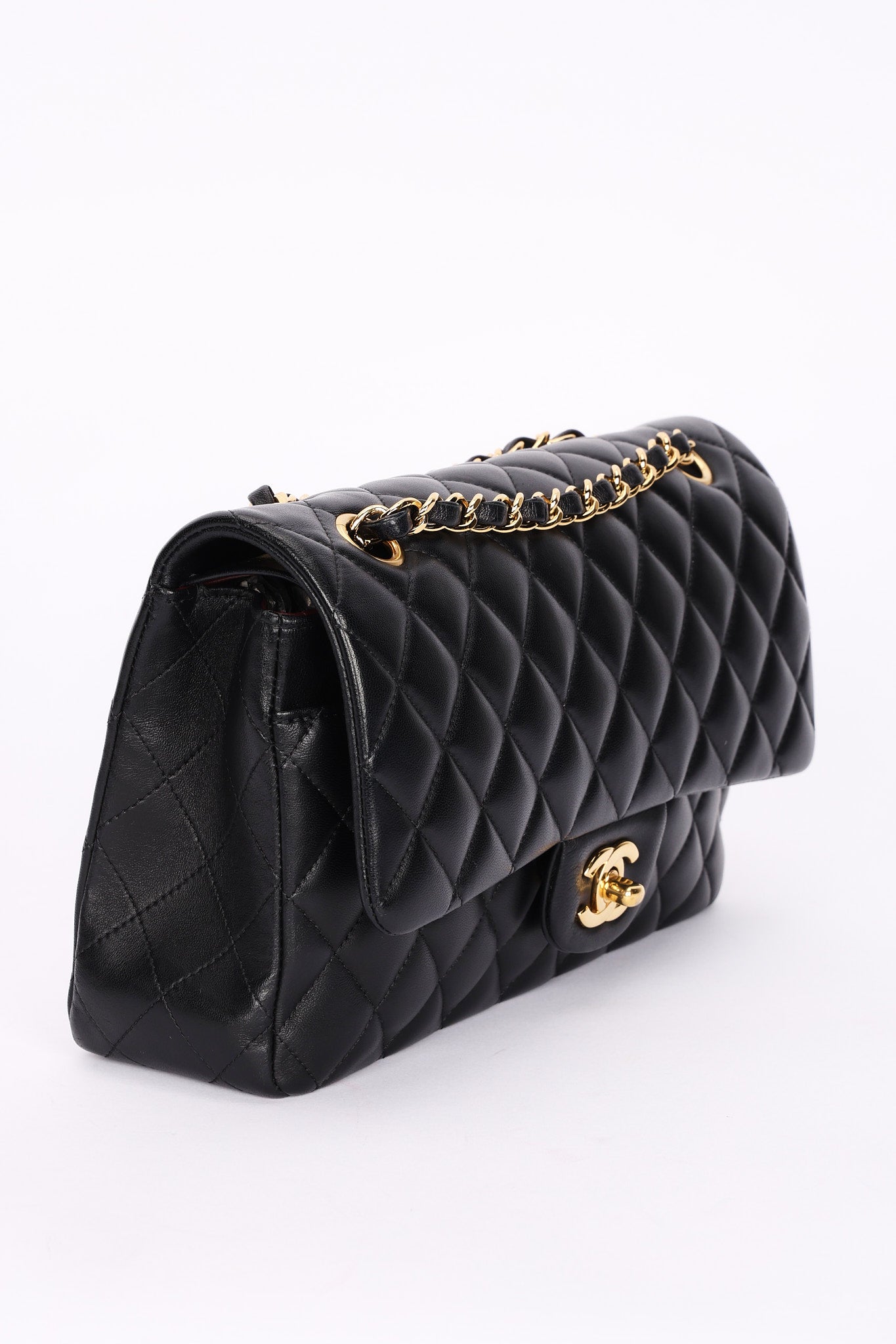 Chanel Medium Classic Double Flap Black Lambskin GHW