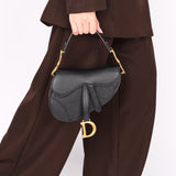 Dior Mini Saddle Bag with Guitar Strap
