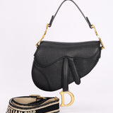Dior Mini Saddle Bag with Guitar Strap