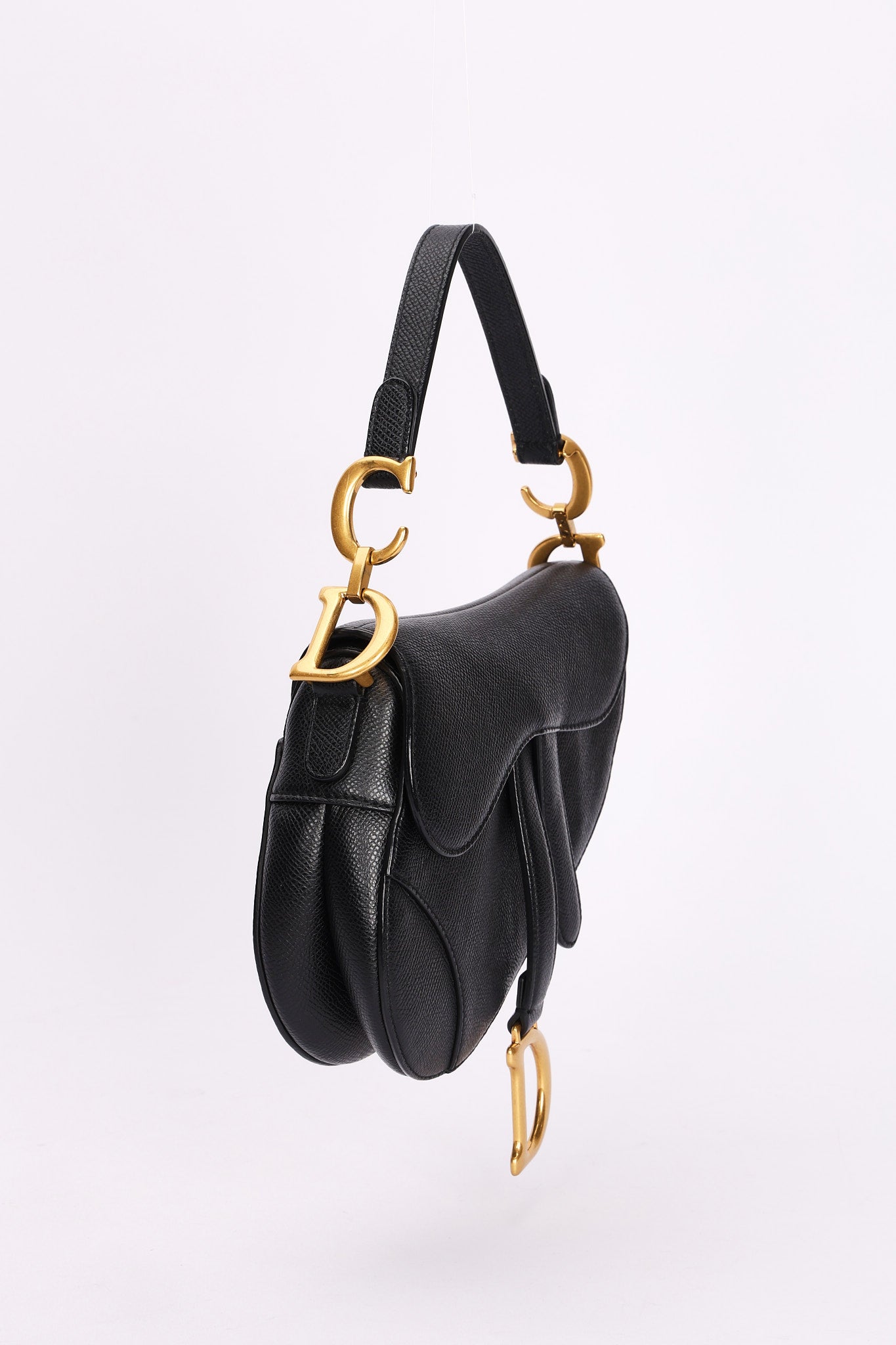 Dior Mini Saddle Bag with Guitar Strap