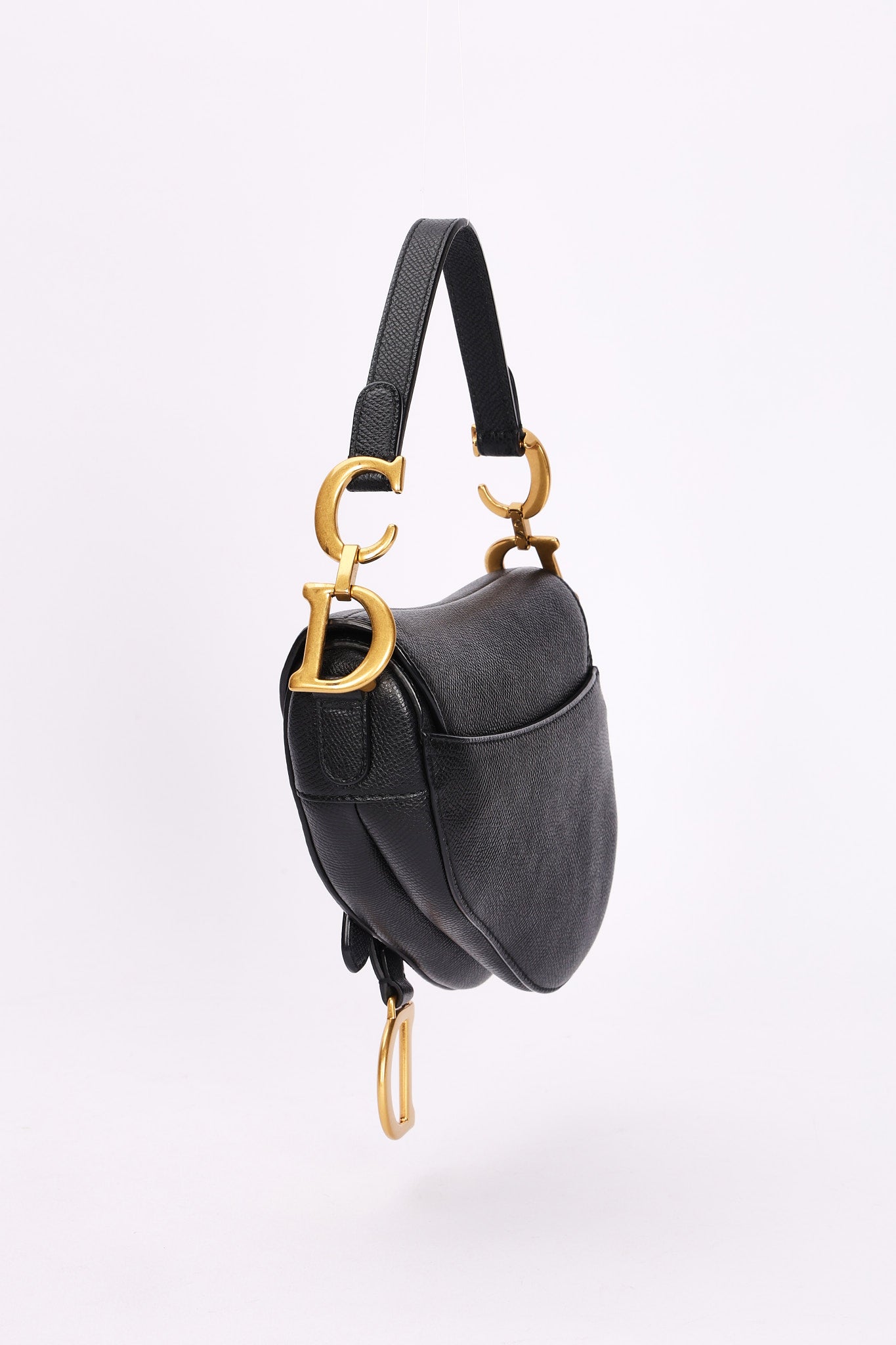 Dior Mini Saddle Bag with Guitar Strap