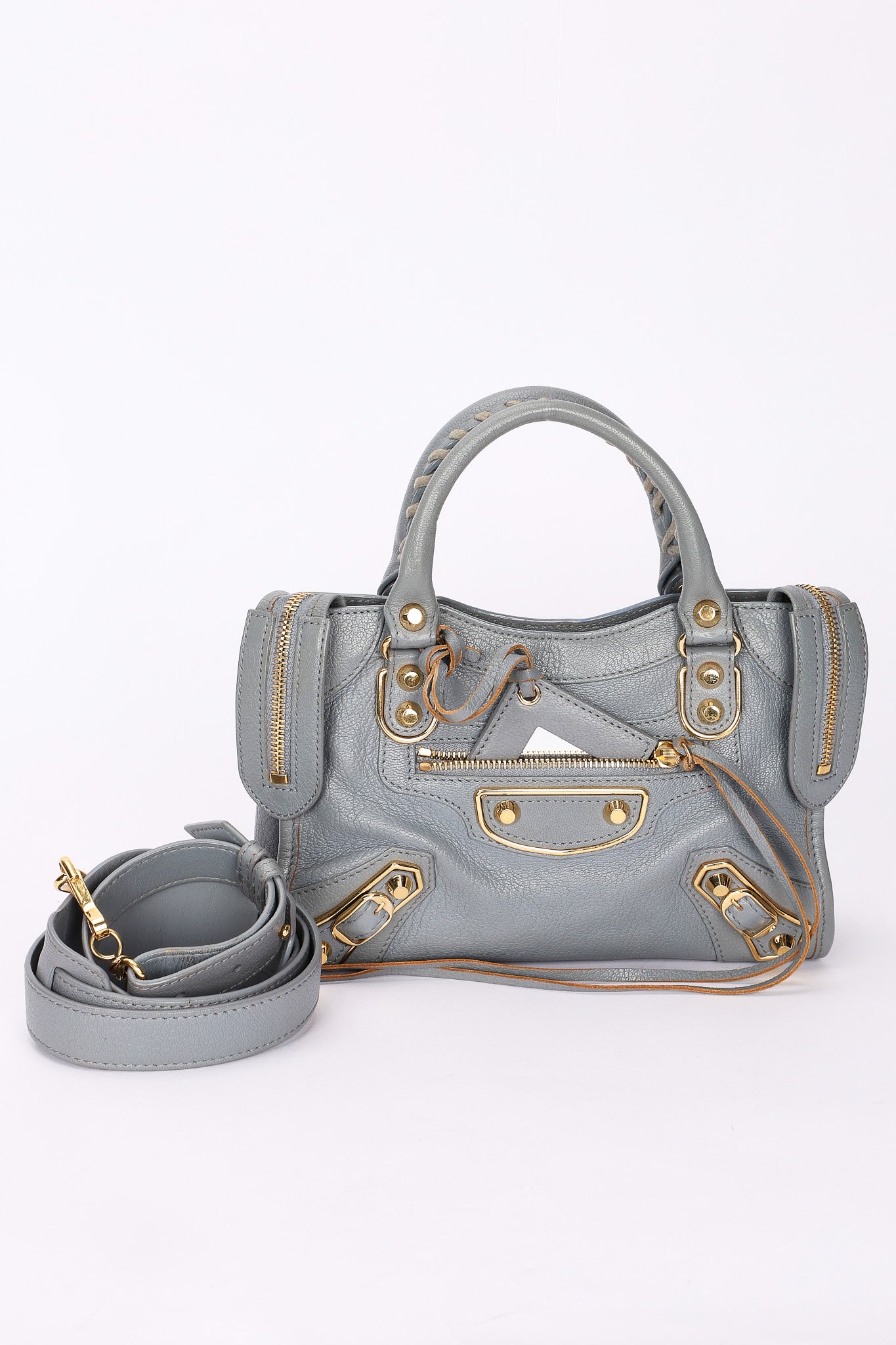 Balenciaga Mini City Bag Dusty Blue