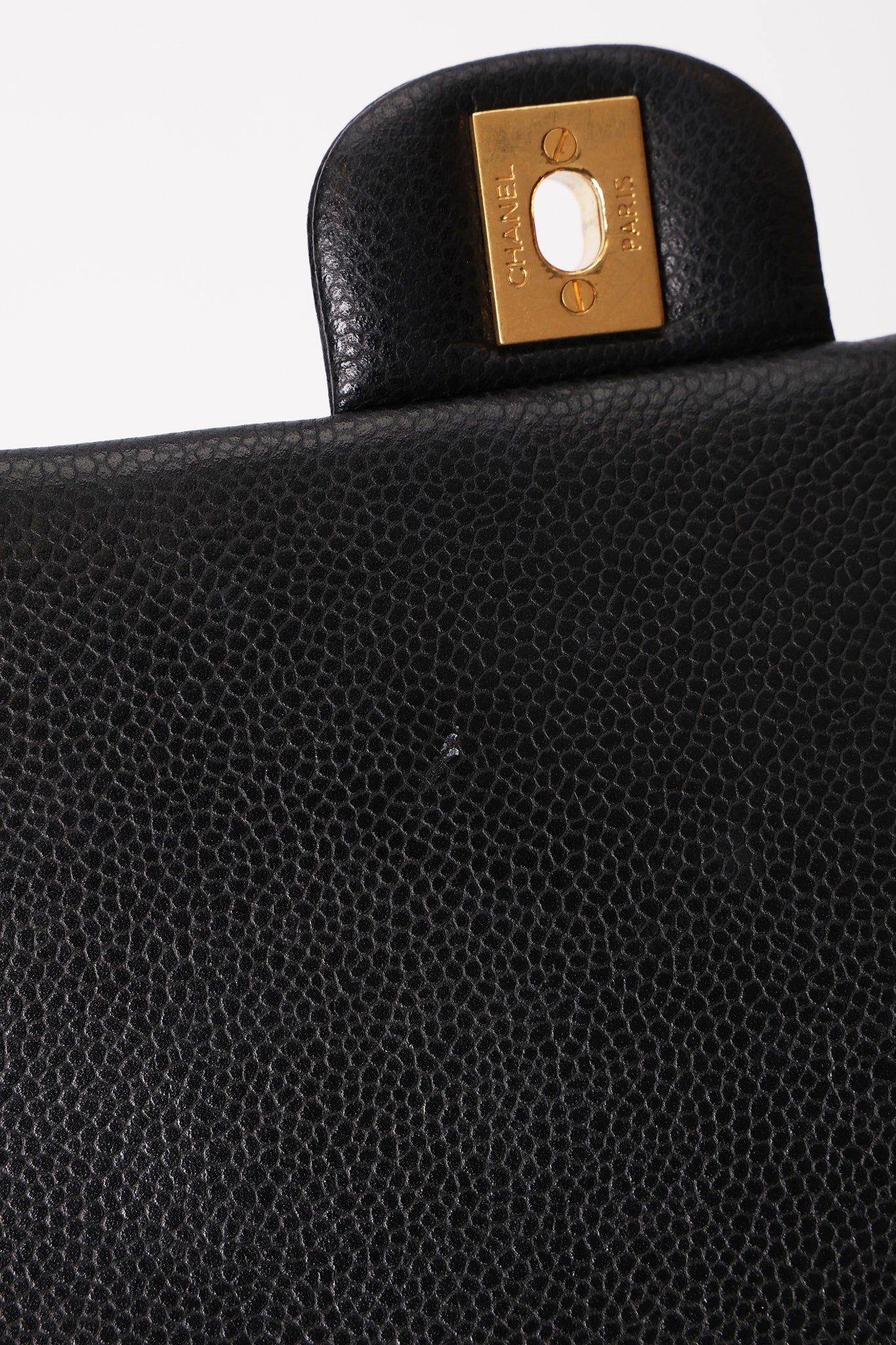 Chanel Paris-Edinburgh Front Pocket Flap Tote Black Caviar 2014 GHW