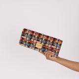 Chanel Paris-Hamburg Multicolor Tweed Clasp Clutch 2018 AGHW (DONE)