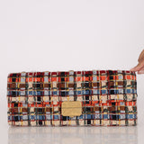 Chanel Paris-Hamburg Multicolor Tweed Clasp Clutch 2018 AGHW (DONE)