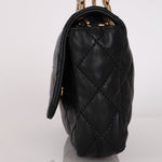 Chanel Single Flap Black Calfskin GHW