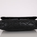 Chanel Single Flap Black Calfskin GHW