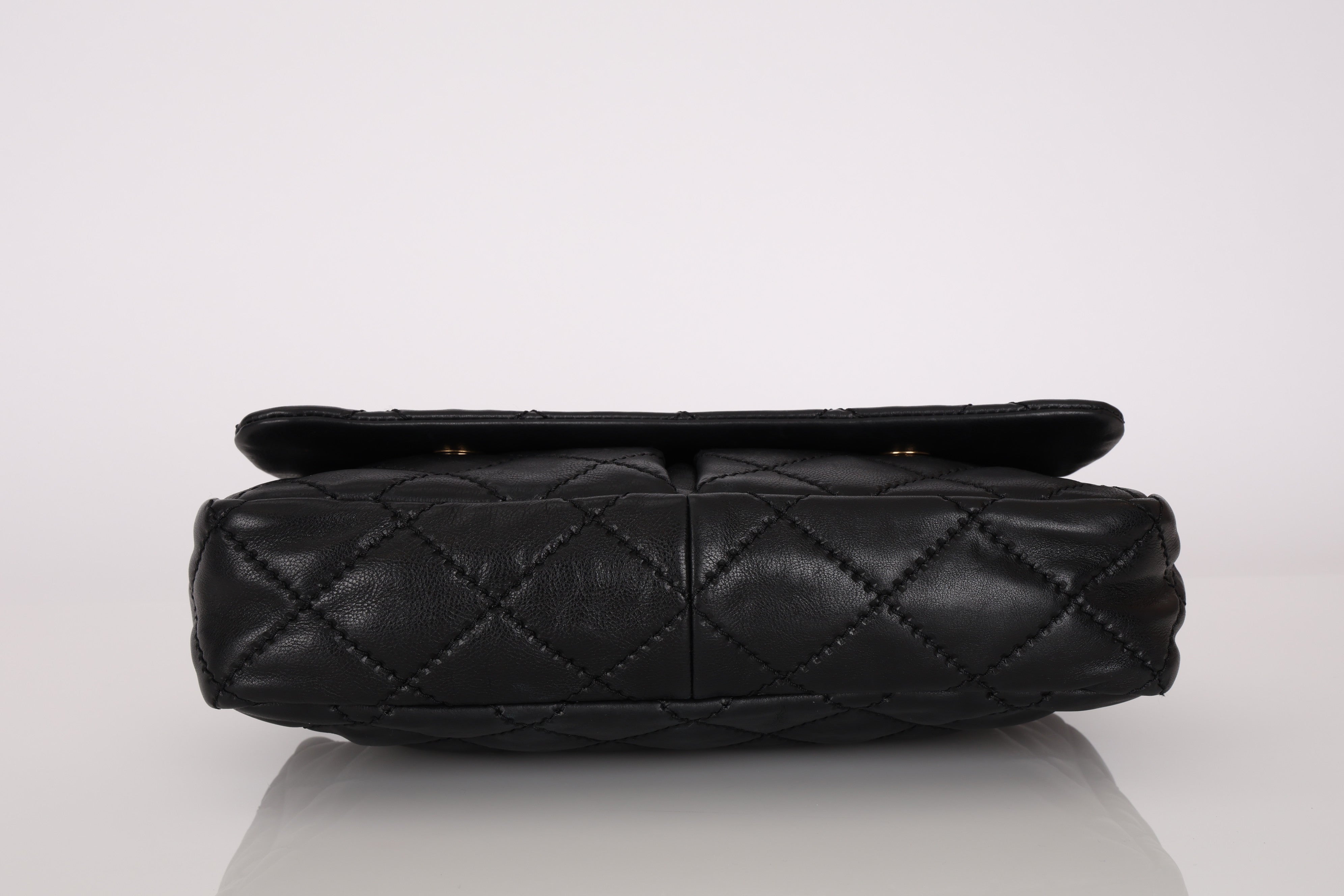 Chanel Single Flap Black Calfskin GHW