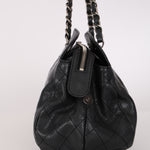Chanel Timeless Shoulder Bag Dark Grey Caviar RHW