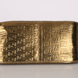 Fendi Zucchino Gold Metallic Embossed Mini Mama Baguette