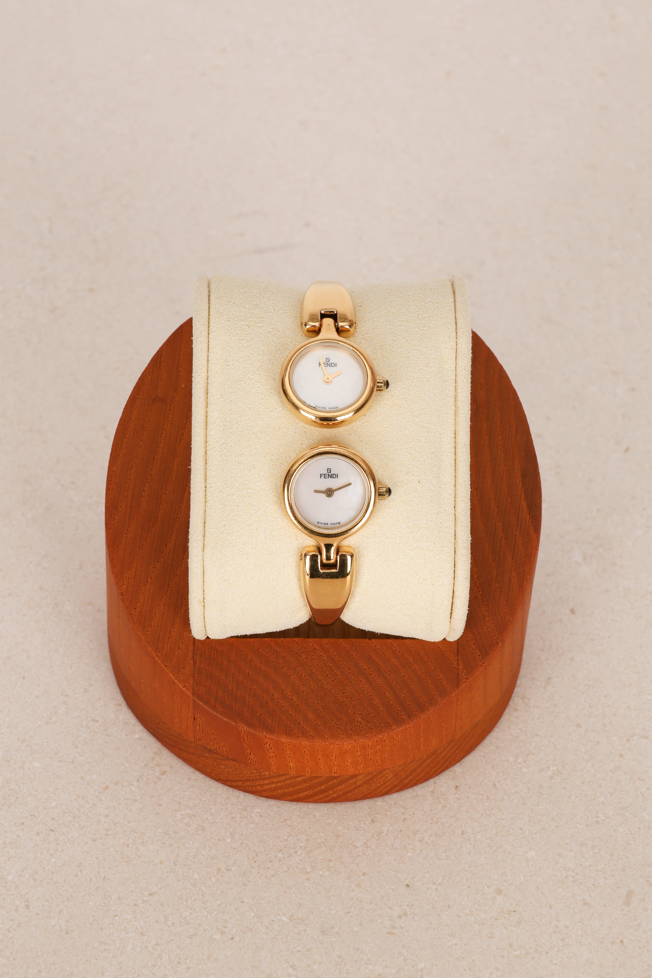 Fendi Gold Duo Face Watch