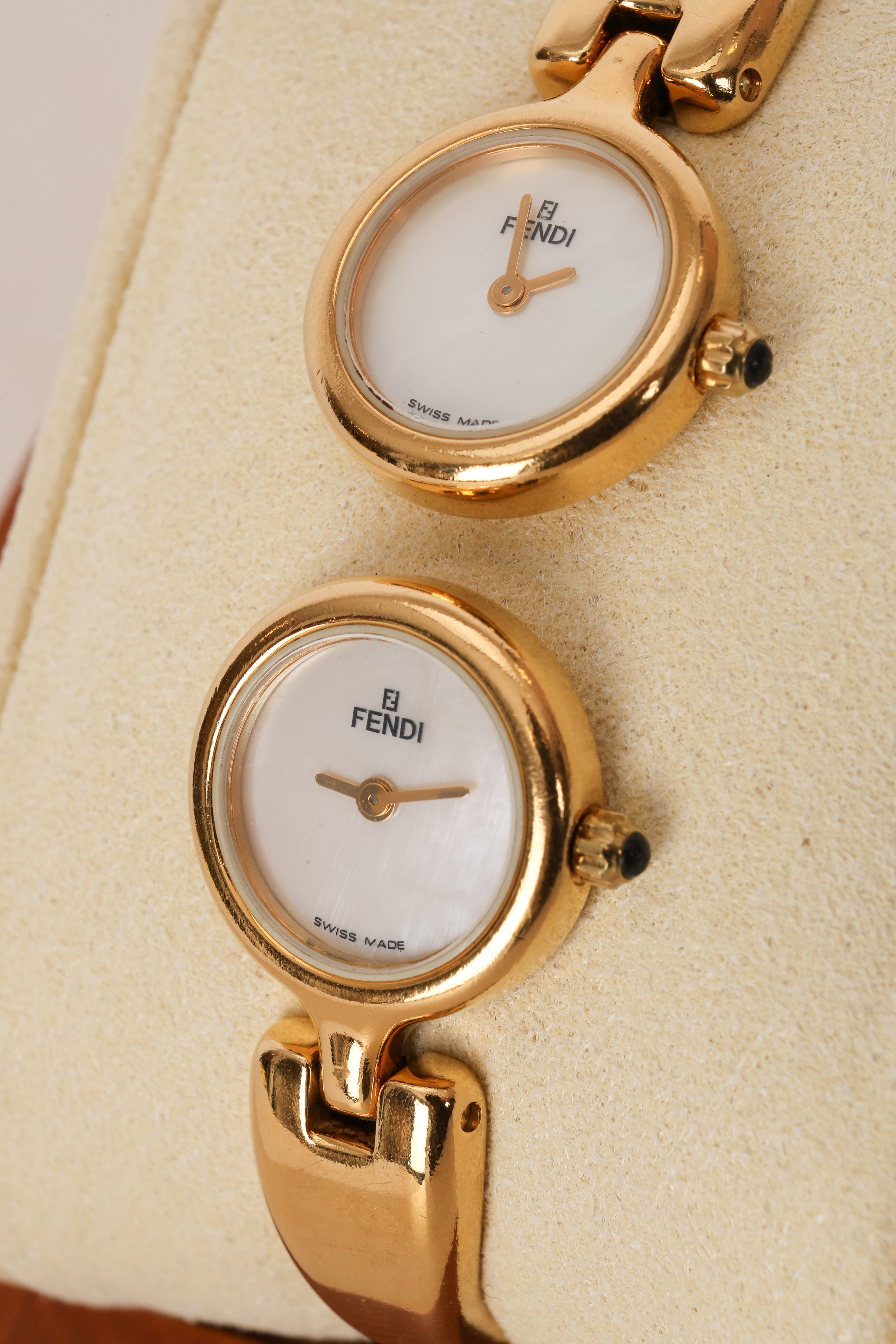Fendi Gold Duo Face Watch
