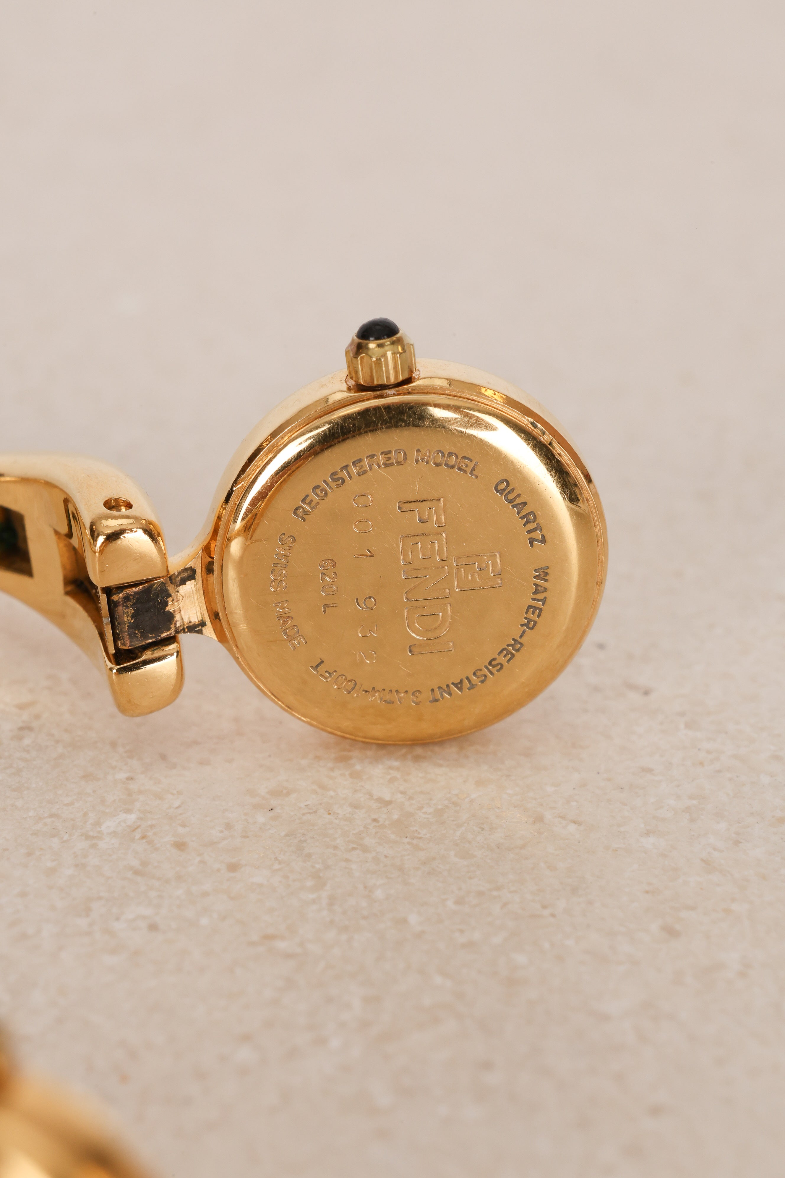 Fendi Gold Duo Face Watch