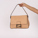 Fendi Vitello Flamingo Enamel Big Forever Mama Baguette