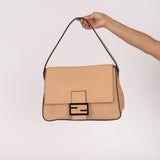Fendi Vitello Flamingo Enamel Big Forever Mama Baguette