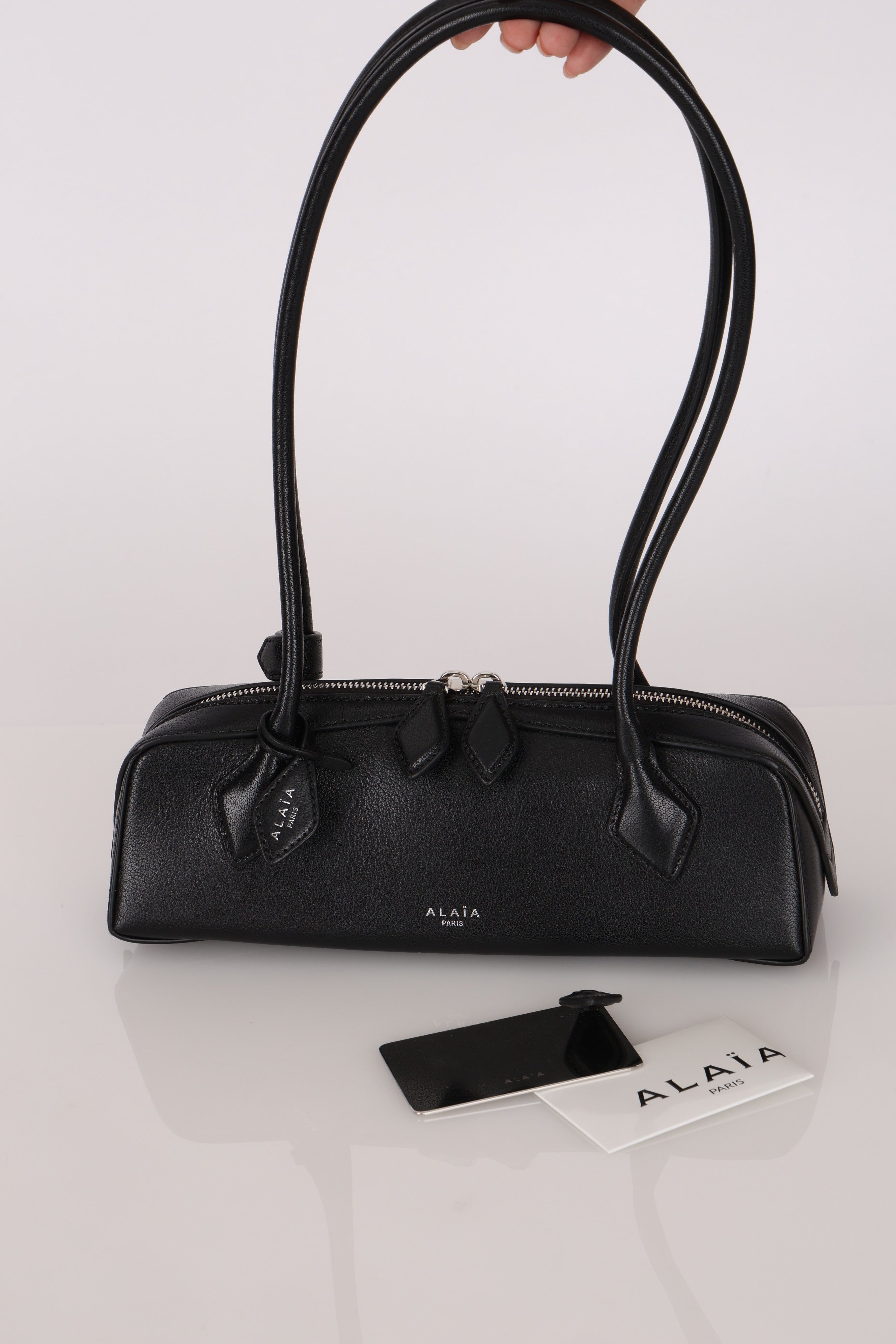 Alaia Small Le Teckel Bag in Goatskin