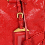 Prada Bowling Bag Red Vitello Shine