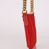 Prada Logo Cutout Red Nylon and Saffiano Leather Crossbody Bag