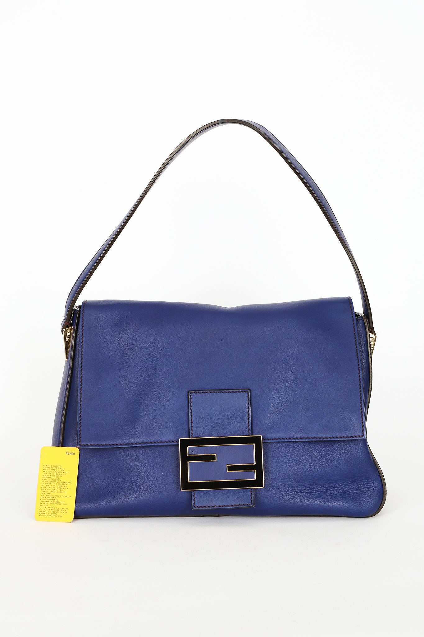 Fendi Mamma Forever Baguette Royal Blue GHW