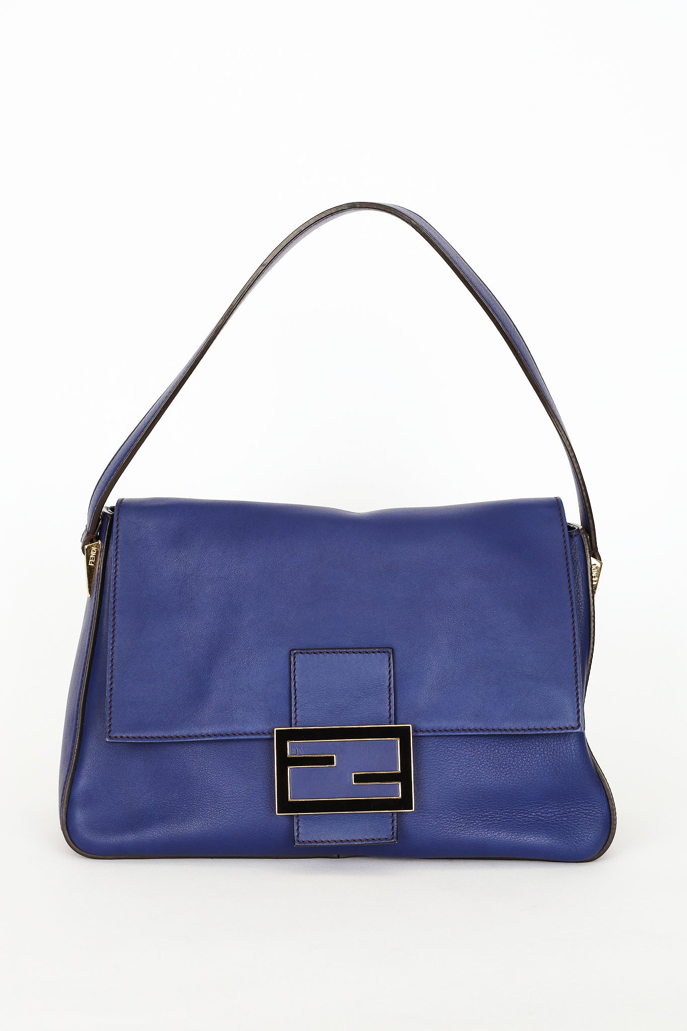 Fendi Mamma Forever Baguette Royal Blue GHW