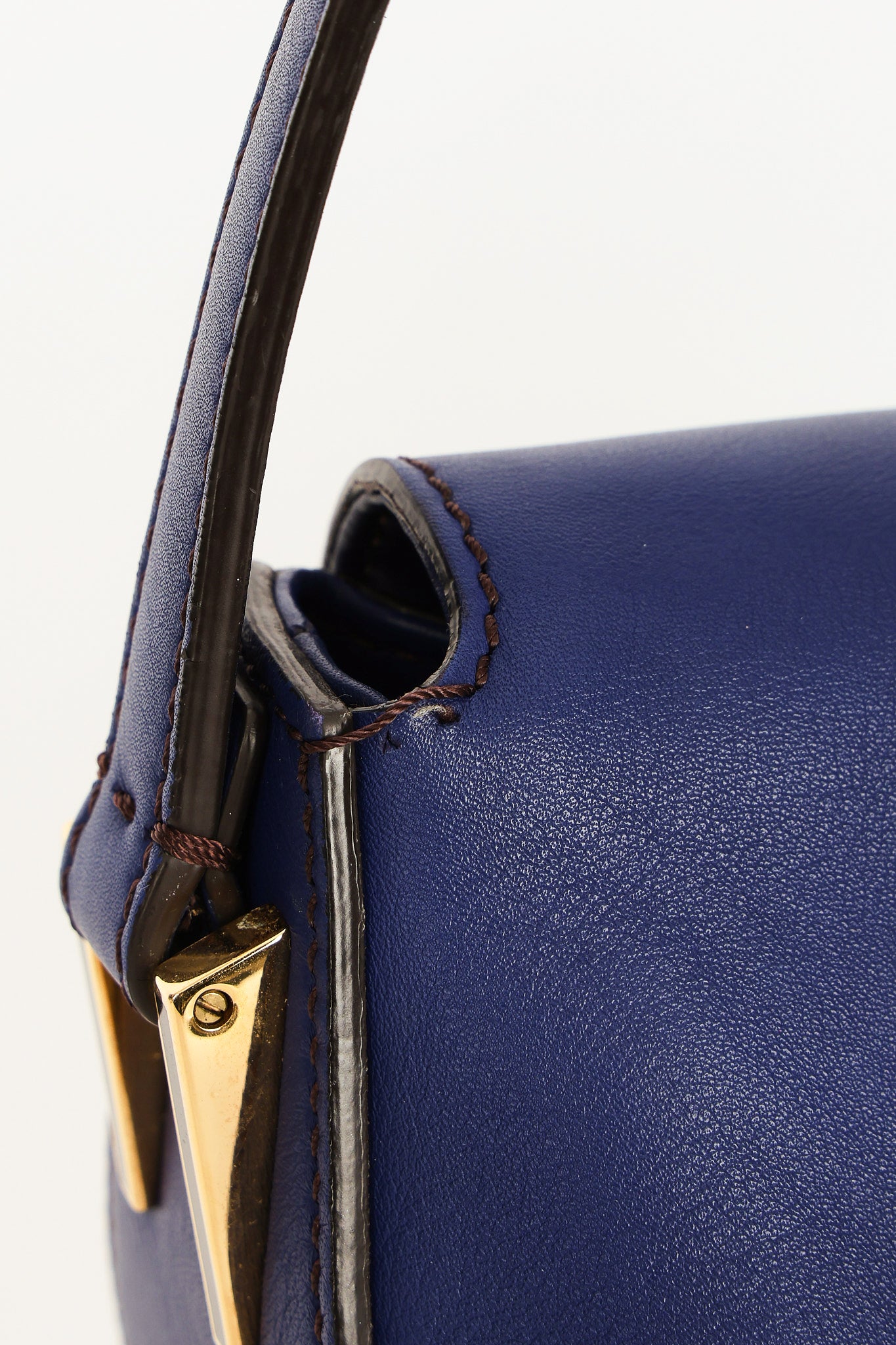 Fendi Mamma Forever Baguette Royal Blue GHW