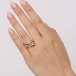 18K Lisa Des Camps Gold Cocktail Ring