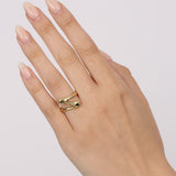 18K Lisa Des Camps Gold Cocktail Ring