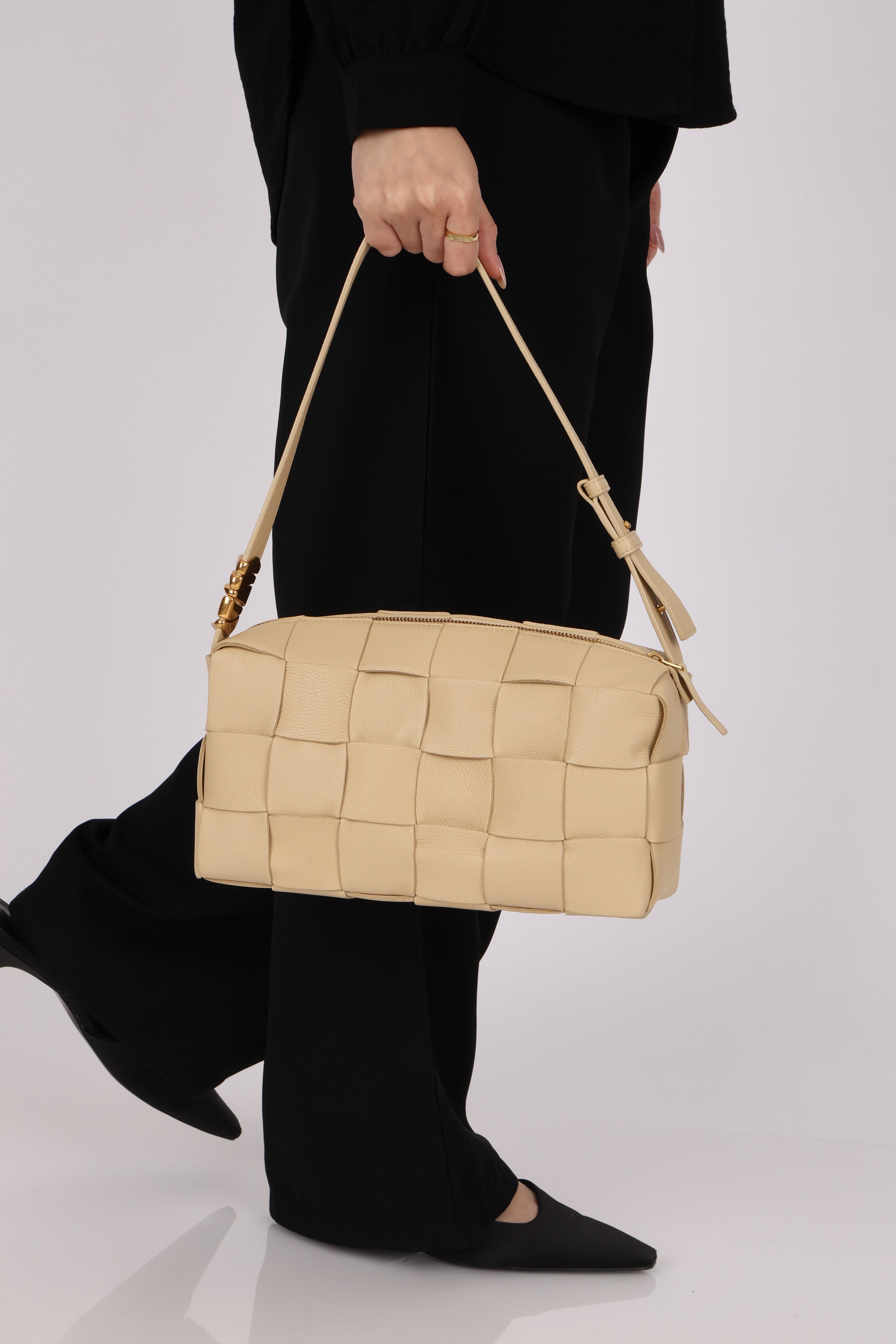 Bottega Veneta Intrecciato Cassette Shoulder Bag