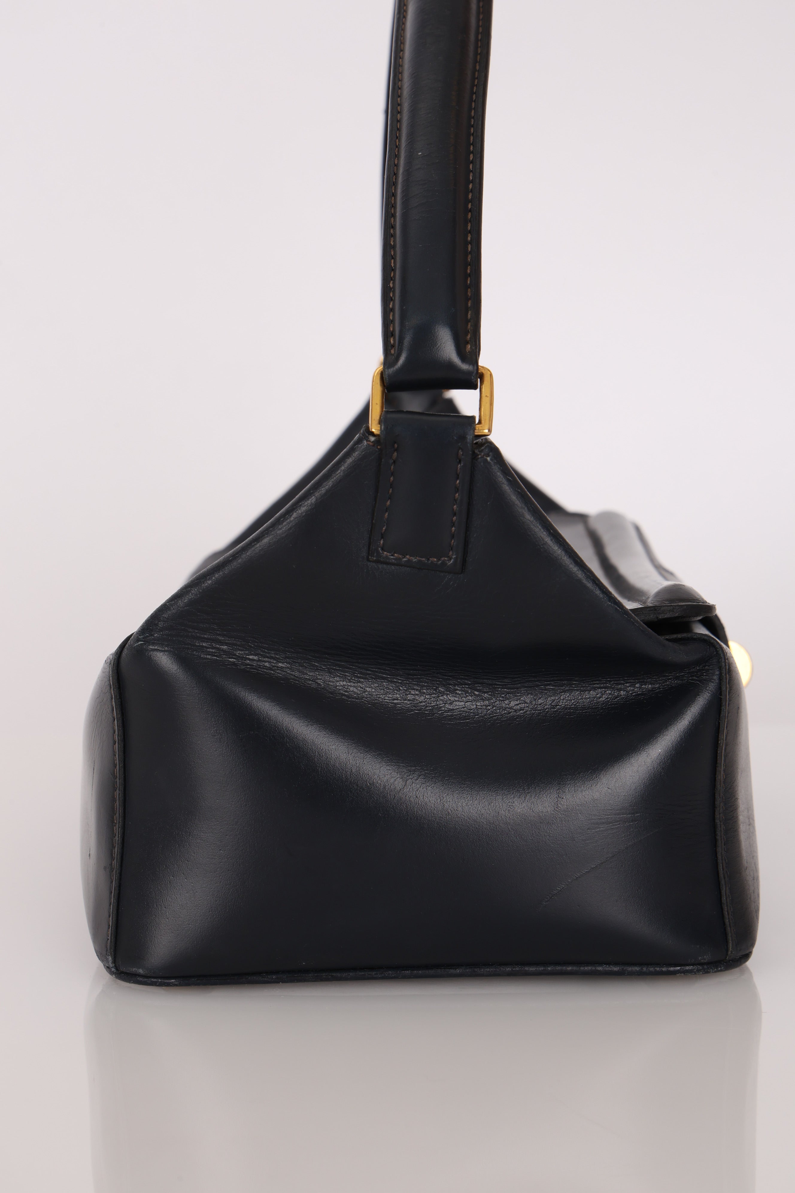 Hermès Bleu Box Shoulder Bag GHW