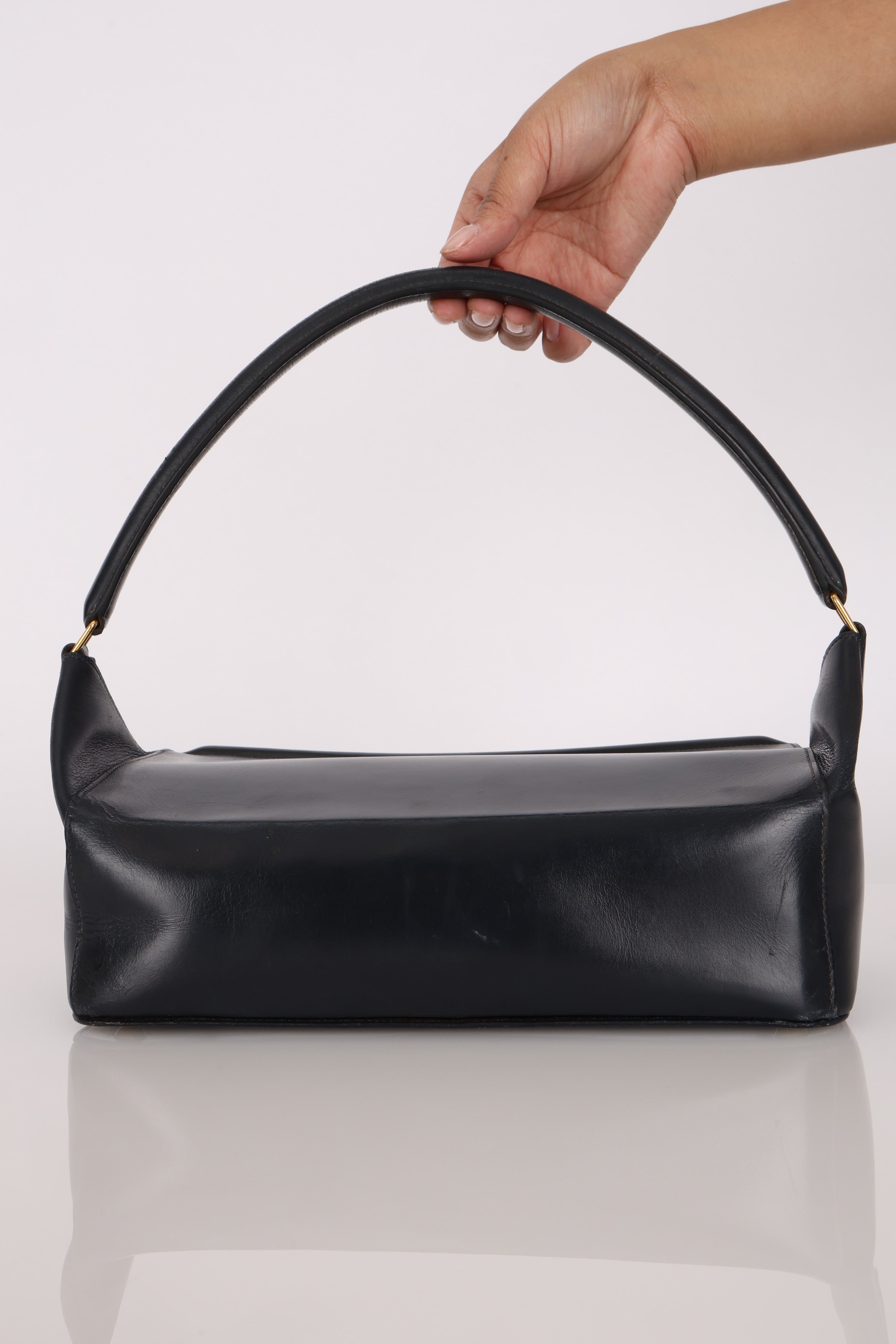 Hermès Bleu Box Shoulder Bag GHW
