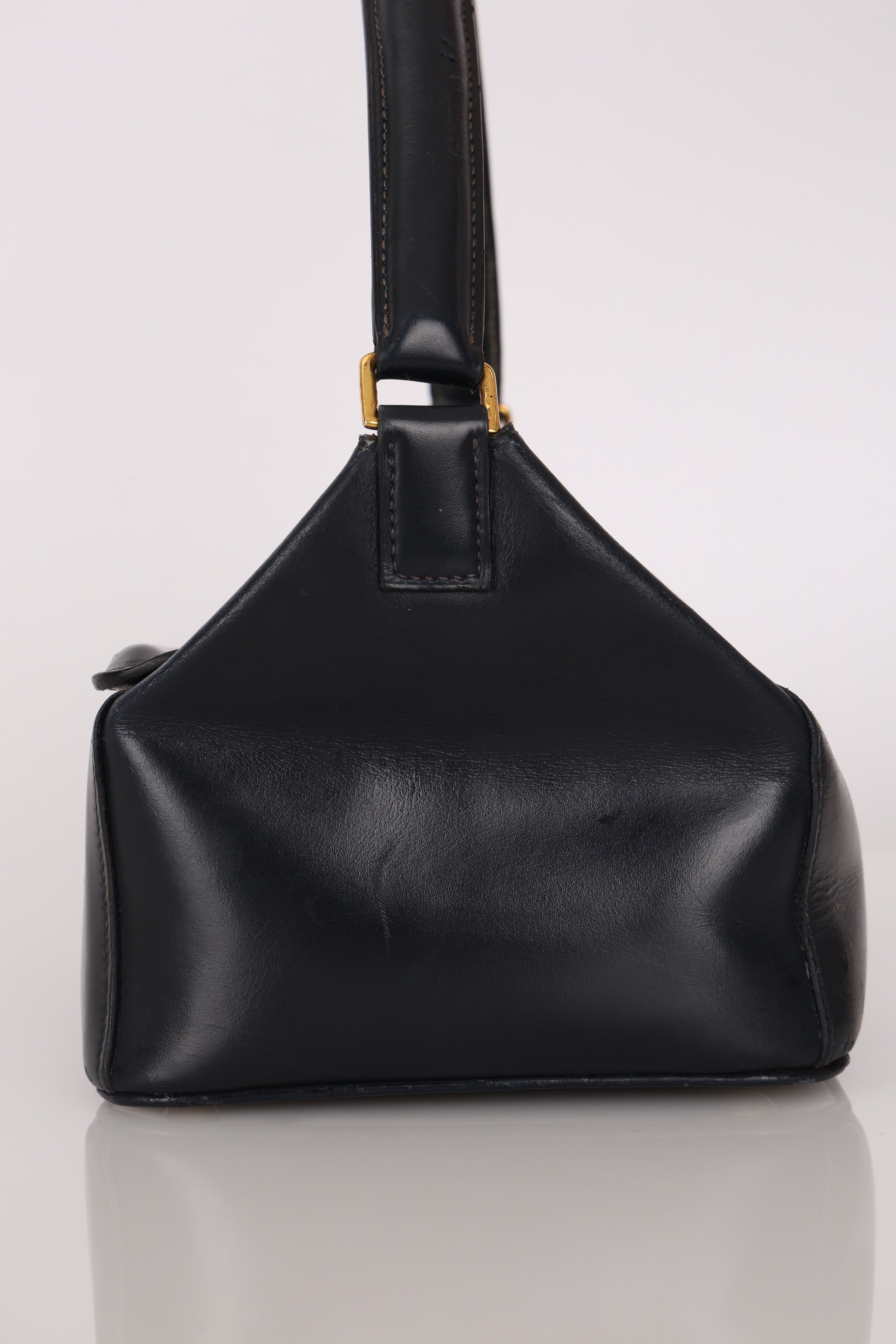 Hermès Bleu Box Shoulder Bag GHW