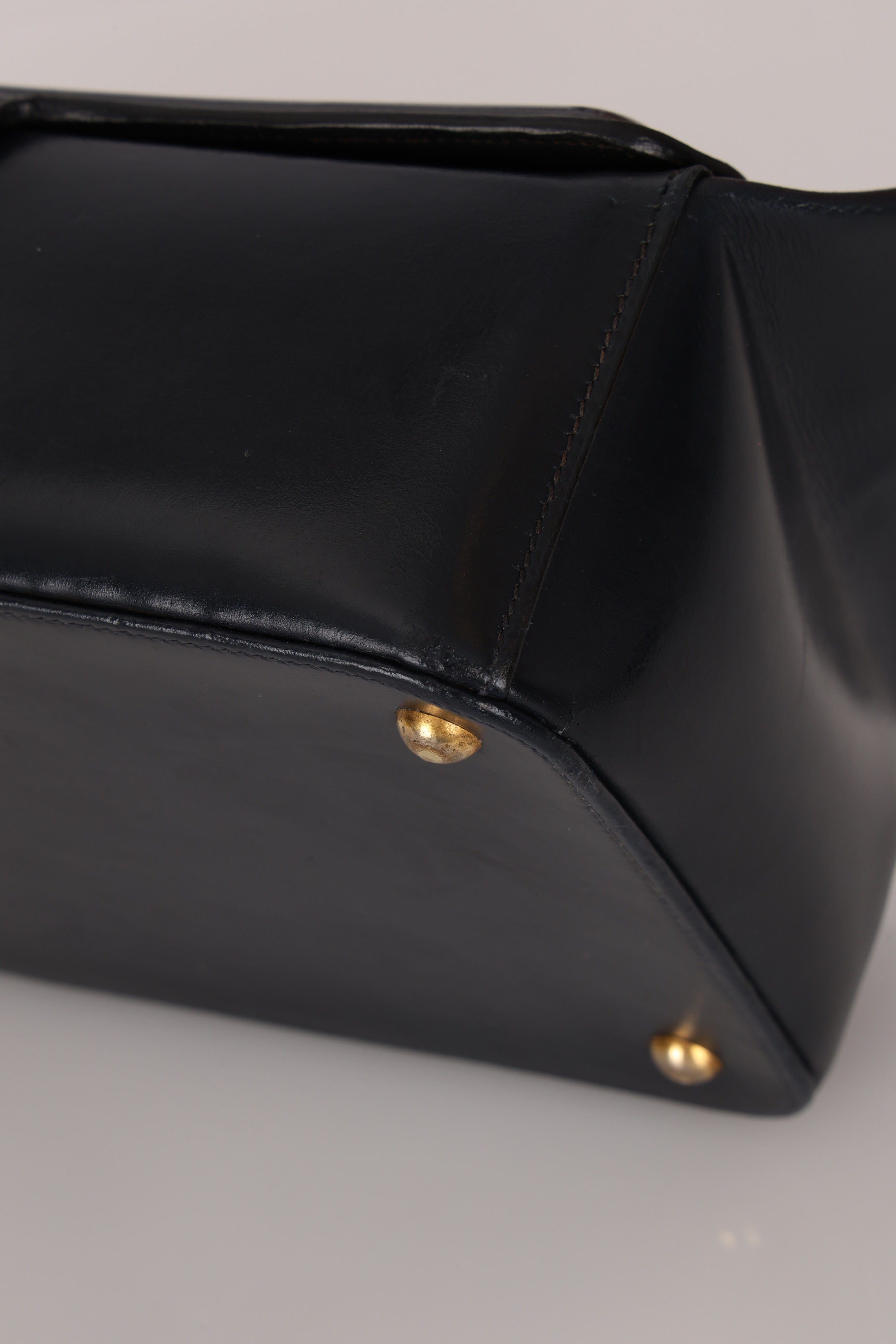 Hermès Bleu Box Shoulder Bag GHW