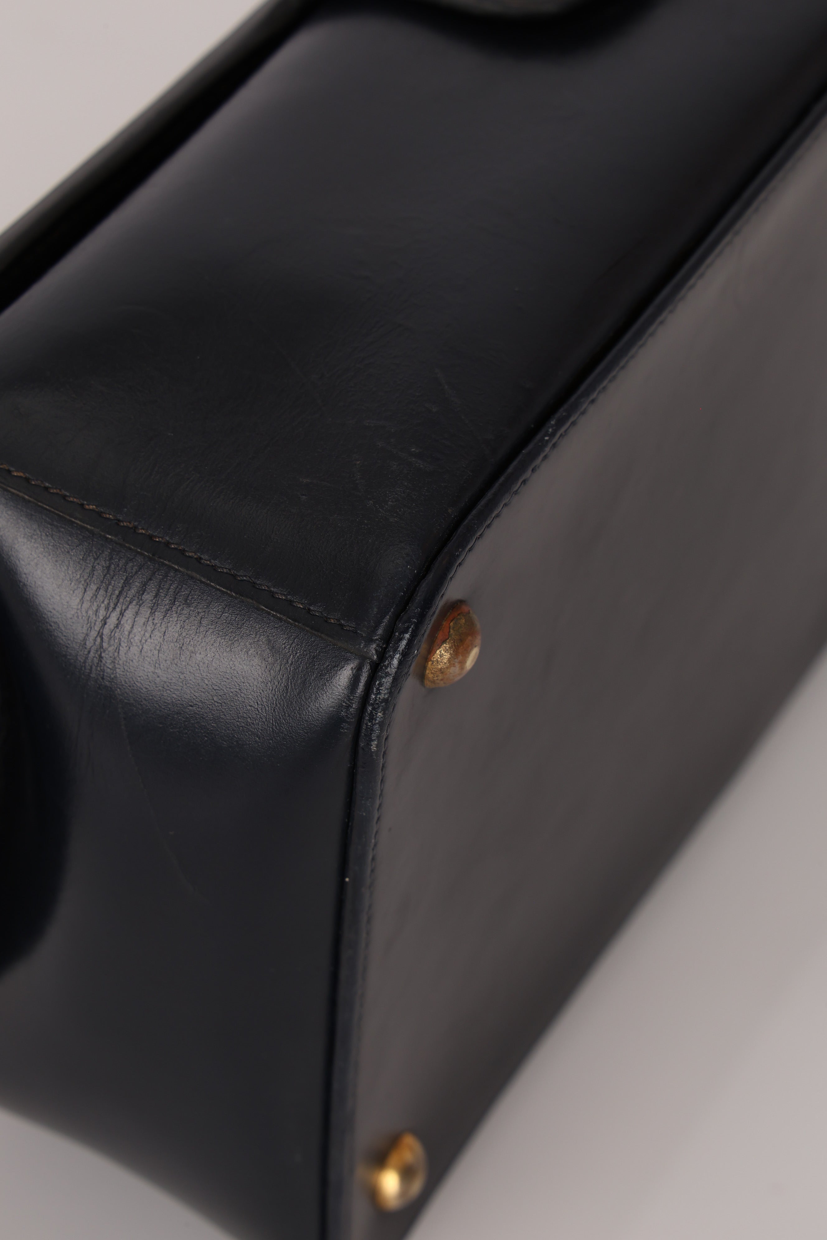 Hermès Bleu Box Shoulder Bag GHW