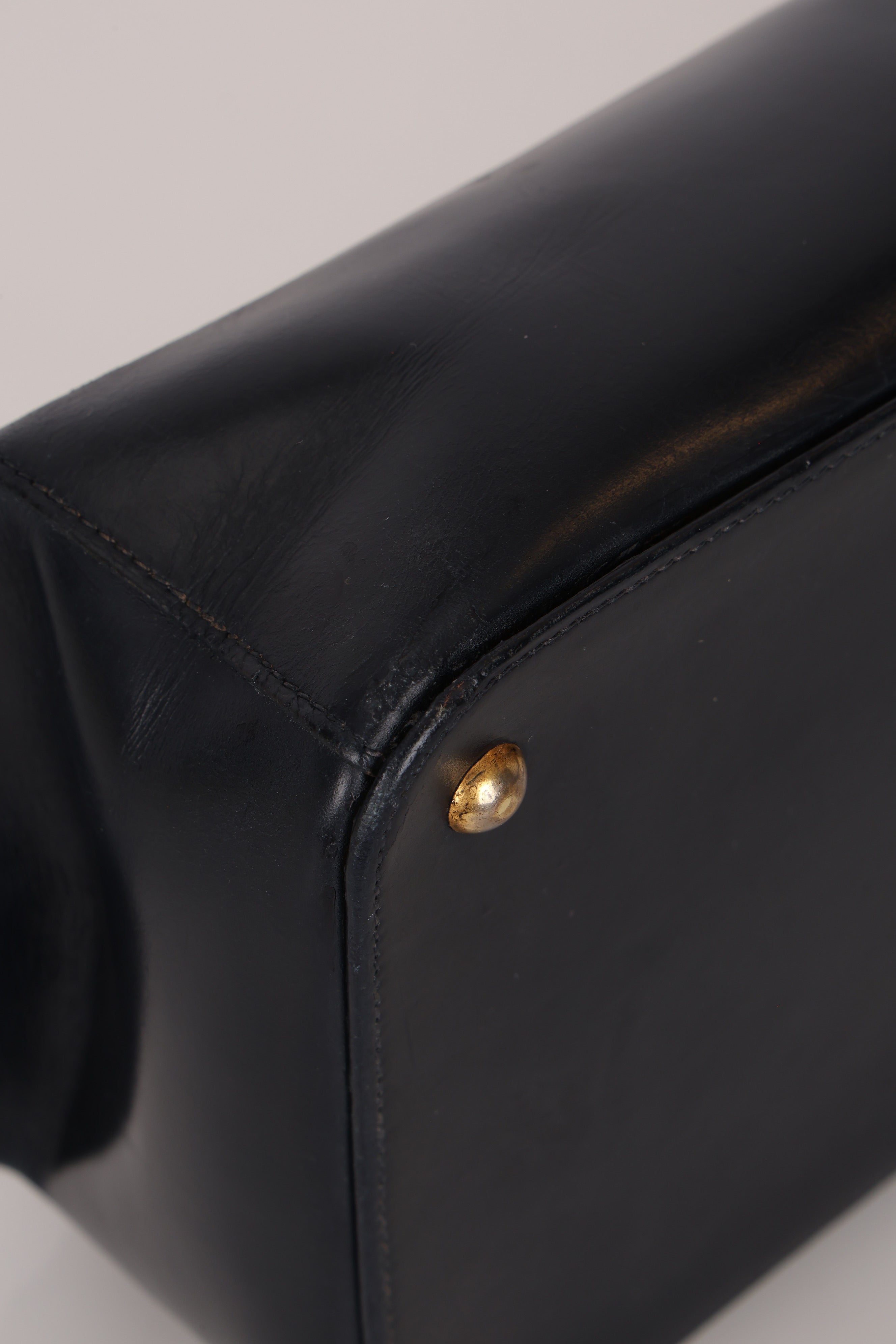 Hermès Bleu Box Shoulder Bag GHW