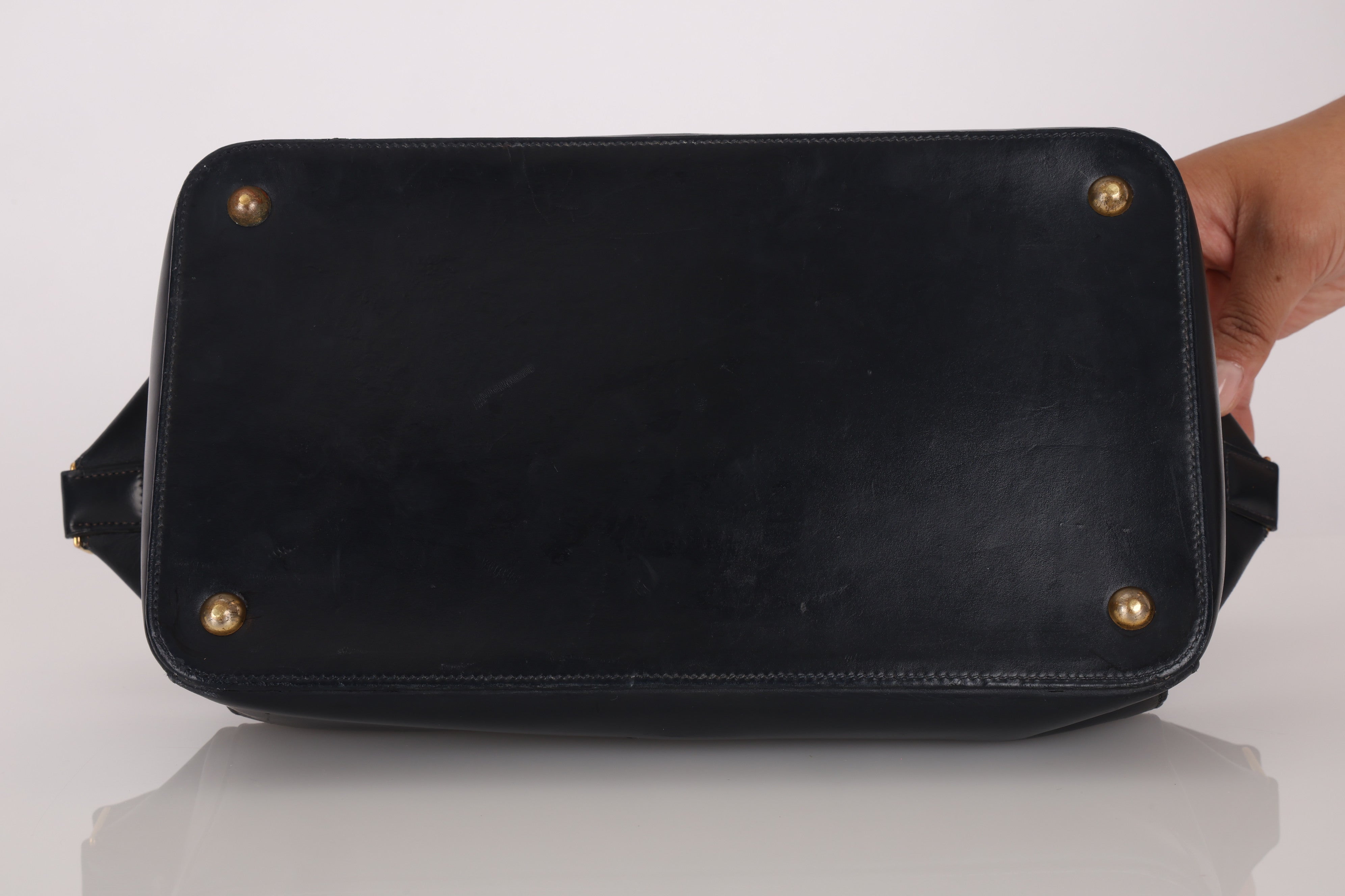 Hermès Bleu Box Shoulder Bag GHW
