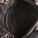 Chanel Shearling Fur Single Flap w/ Pouch Black Lambskin SHW