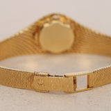 Ultra-Rare Omega De Ville 18K Yellow Gold Carnelian Watch 20mm