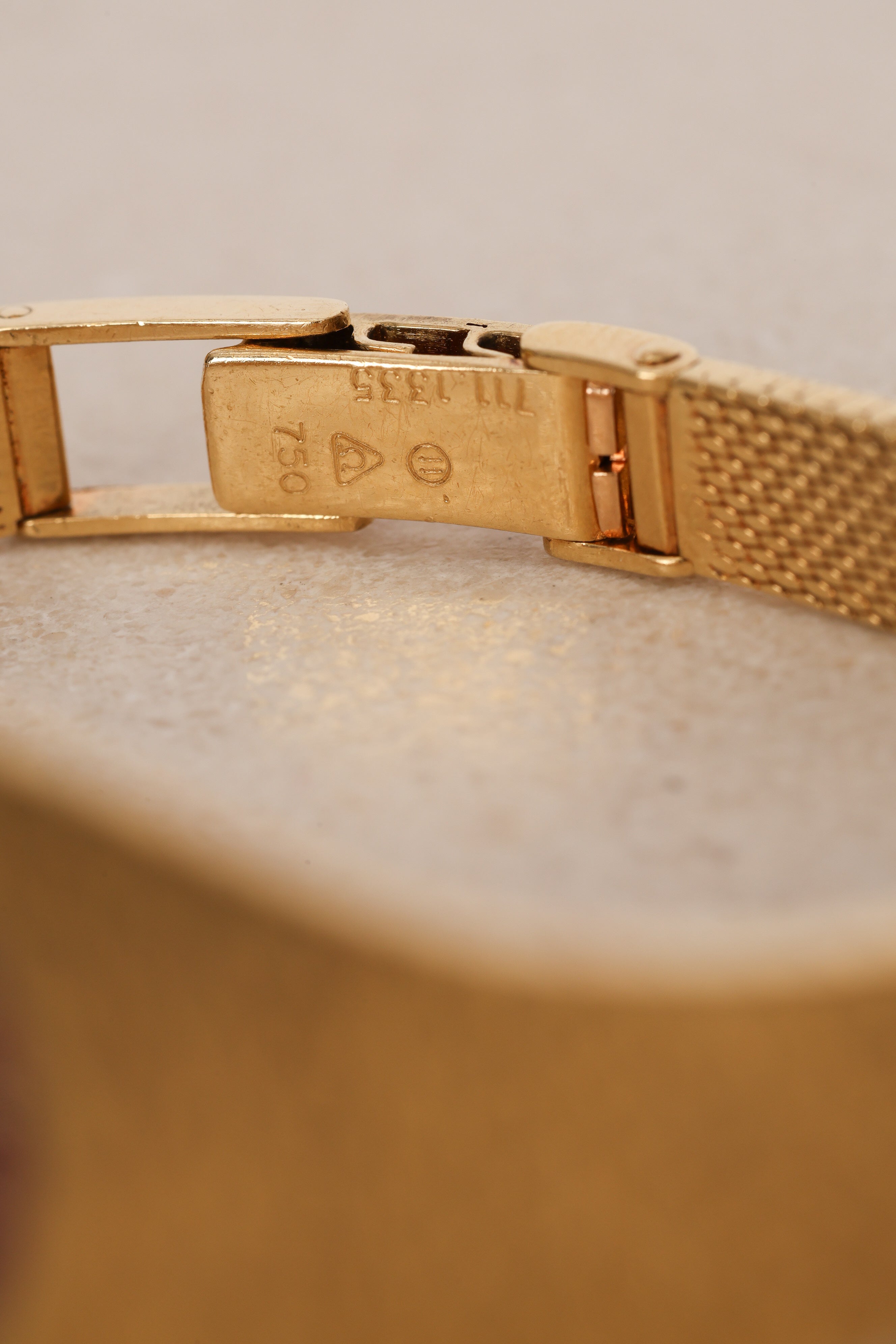 Ultra-Rare Omega De Ville 18K Yellow Gold Carnelian Watch 20mm