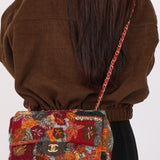 Chanel Medium Single Flap Multicolor Tweed AGHW