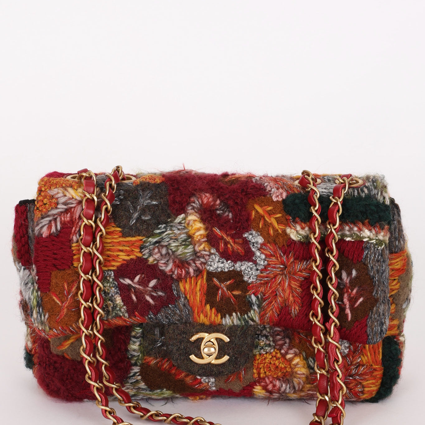 Chanel Medium Single Flap Multicolor Tweed AGHW