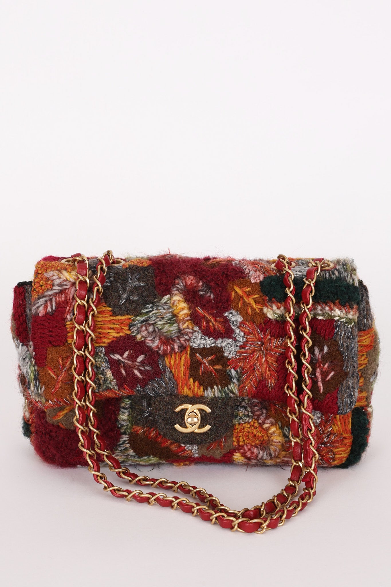 Chanel Medium Single Flap Multicolor Tweed AGHW