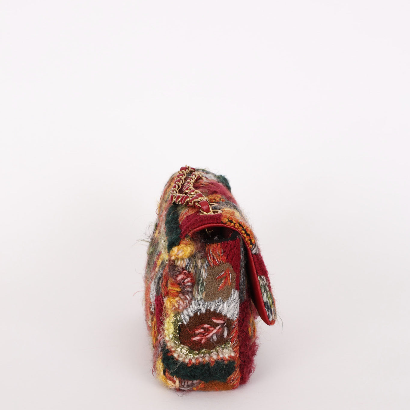 Chanel Medium Single Flap Multicolor Tweed AGHW