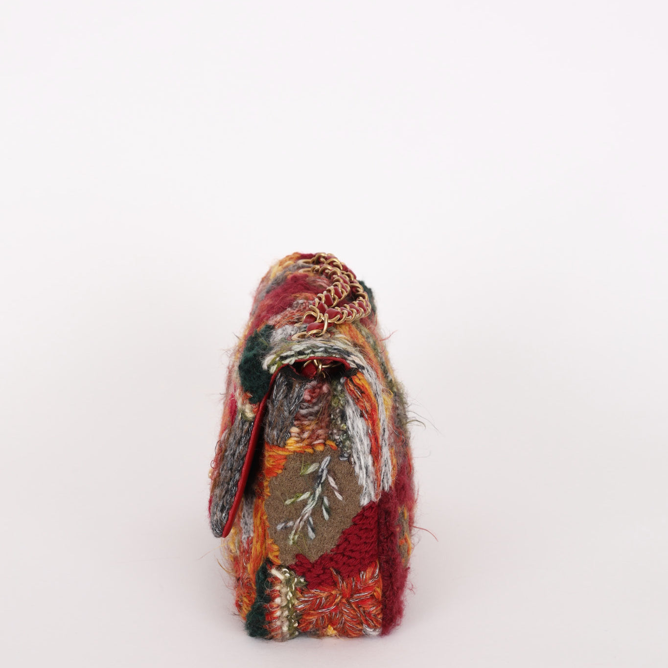 Chanel Medium Single Flap Multicolor Tweed AGHW